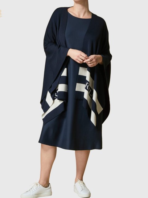 Темно-синя сукня MARINA RINALDI : фото 3 - Invogue