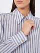 Голубая рубашка в полоску Max Mara из шелка: фото 4 - Invogue