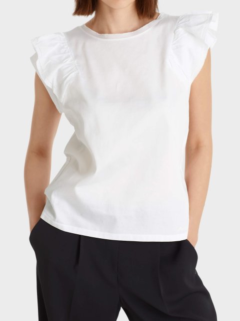 Белая футболка MARC CAIN: фото 1 - Invogue