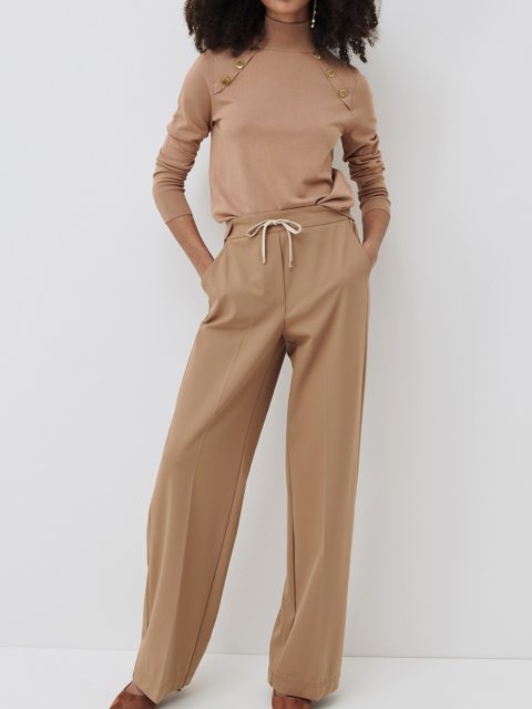 Бежевый свитер MARELLA: фото 2 - Invogue