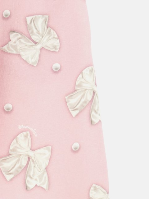 Розовые джоггеры MONNALISA с принтом: фото 2 - Invogue