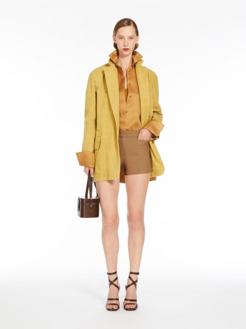 Світло-коричнева майка Max Mara з шовку: фото 3 - Invogue