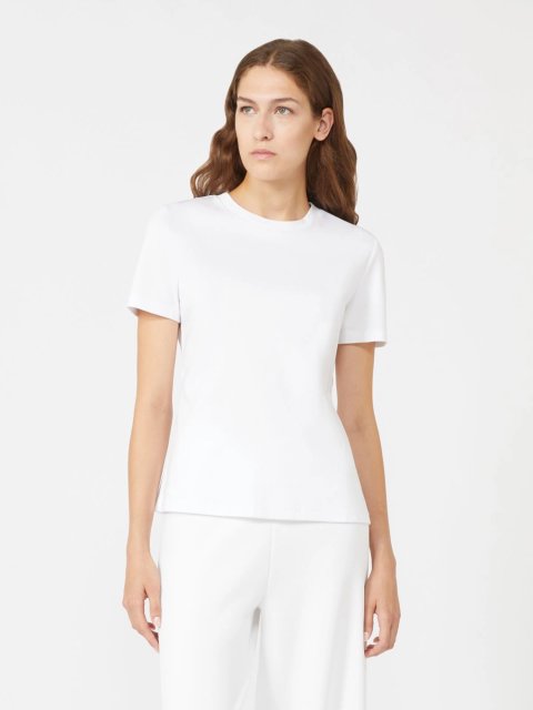 Біла футболка Max Mara з чистої бавовни: фото 2 - Invogue