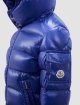 Синій стьобаний пуховик MONCLER: фото 2 - Invogue
