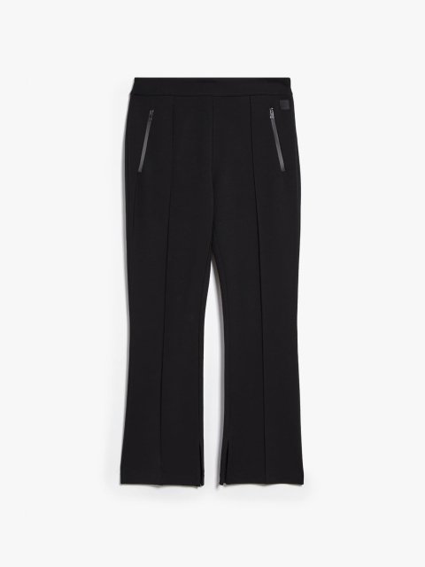 Черные брюки WEEKEND MAX MARA с карманами и застежкой-молнией: фото - Invogue