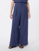 Темно-синие брюки Weekend Max Mara из хлопка: фото 2 - Invogue