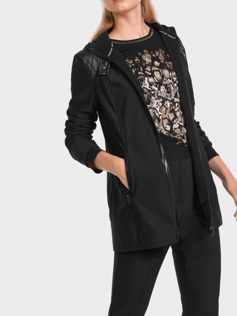 Чёрная куртка MARC CAIN: фото 4 - Invogue