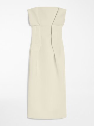 Молочна сукня міді SPORTMAX: фото - Invogue