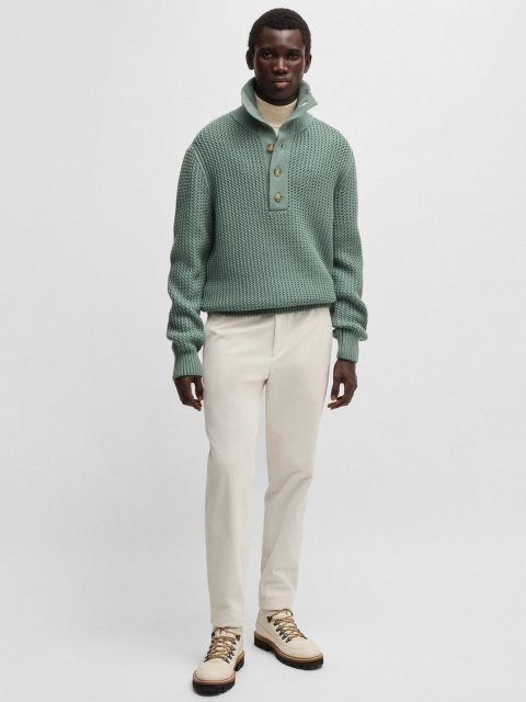 Зелений светр BOSS з вовни: фото 3 - Invogue