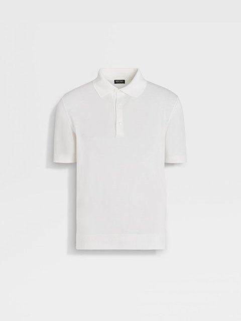 Біле поло ZEGNA з коротким рукавом: фото - Invogue