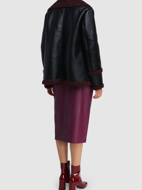 Чёрная дублёнка MARELLA: фото 2 - Invogue