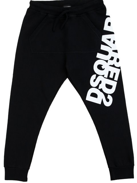 Чёрные брюки DSQUARED KID: фото - Invogue