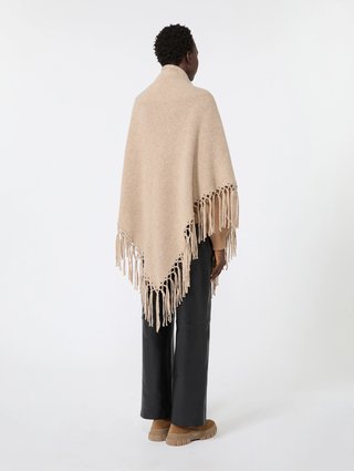 Карамельная шаль Weekend Max Mara из шерсти: фото 2 - Invogue