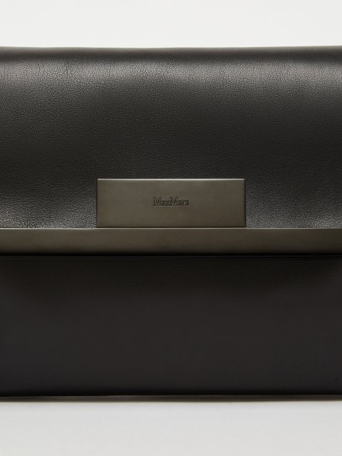 Черная сумка Max Mara из натуральной кожи: фото 3 - Invogue