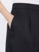 Чорні бермуди Max Mara з лляного полотна: фото 4 - Invogue