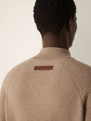 Бежевий светр ZEGNA з кашеміру: фото 4 - Invogue