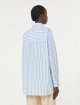 Блакитна сорочка WEEKEND MAX MARA з бавовняного попліну: фото 3 - Invogue