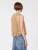 Темно-бежевий топ SPORTMAX з сіткою: фото 3 - Invogue