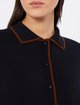 Темно-синій кардиган Max Mara з вовни та шовку: фото 4 - Invogue