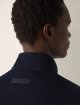 Темно-синій кардиган на блискавці Zegna з бавовни: фото 4 - Invogue
