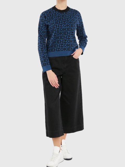 Чёрный свитер KENZO: фото 1 - Invogue