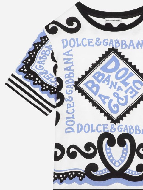 Футболка DOLCE&GABBANA с принтом Marina: фото 2 - Invogue