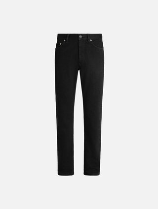 Чёрные джинсы Zegna из хлопка с эластаном: фото - Invogue
