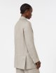 Бежевий жакет Max Mara з льону з візерунком: фото 3 - Invogue