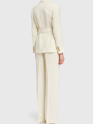 Молочный пиджак WEEKEND MAX MARA: фото 2 - Invogue
