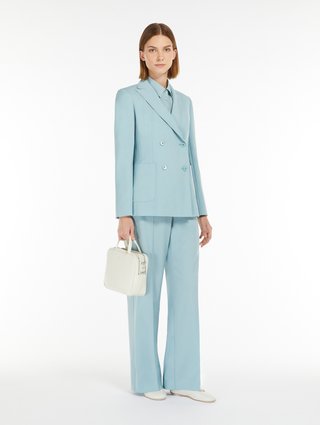 Світло-зелені брюки WEEKEND MAX MARA палаццо: фото 3 - Invogue