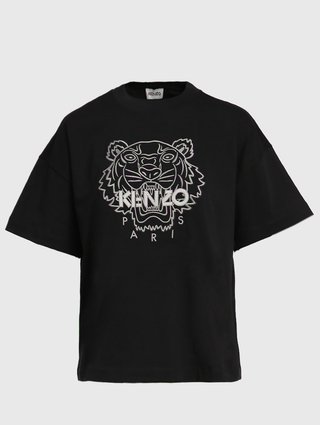 Чёрная футболка KENZO: фото - Invogue