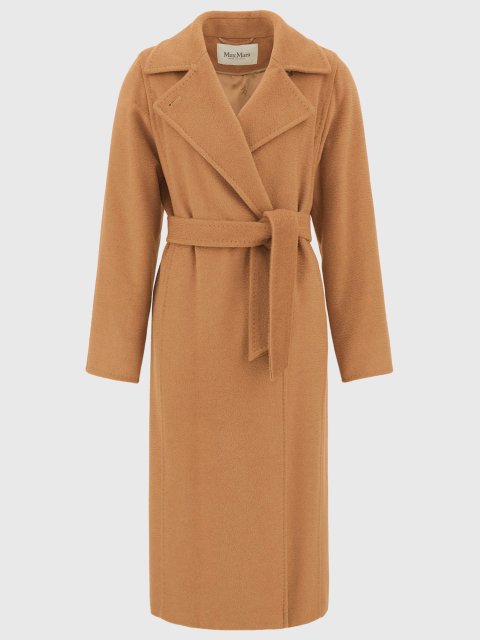 Темно-бежеве пальто MAX MARA з альпаки: фото - Invogue
