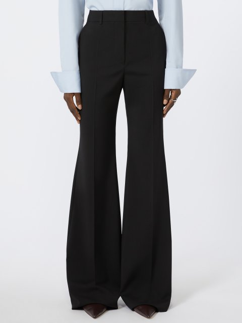 Чорні брюки SPORTMAX з чистої вовни: фото 2 - Invogue
