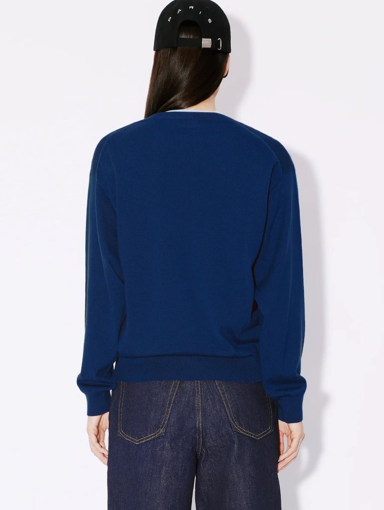 Синий свитер KENZO: фото 2 - Invogue