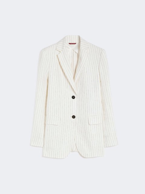 Білий жакет Max Mara з льону: фото - Invogue