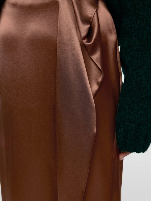 Темно-коричневая юбка MARC CAIN : фото 4 - Invogue