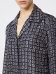Темно-синя сорочка MAX MARA з шовку: фото 4 - Invogue