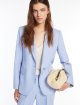 Блакитний жакет Weekend Max Mara з льону: фото 4 - Invogue