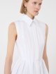 Біла сорочка без рукавів Sportmax з бавовни: фото 4 - Invogue