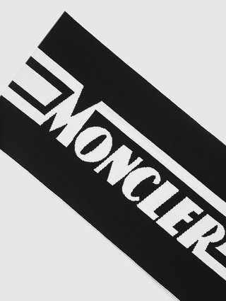 Чёрный шарф MONCLER ENFANT: фото 3 - Invogue