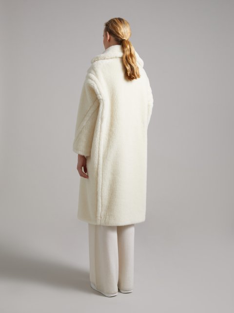 Біле пальто MAX MARA Teddy Bear: фото 2 - Invogue