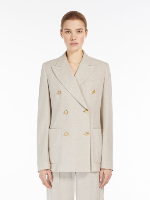 Бежевий жакет Max Mara прямого крою: фото 1 - Invogue