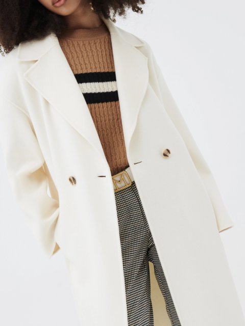 Кремовое пальто MARELLA: фото 3 - Invogue