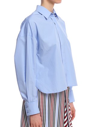 Блакитна сорочка Sportmax: фото 5 - Invogue
