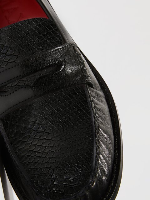 Черные лоферы MAX&CO из кожи: фото 5 - Invogue