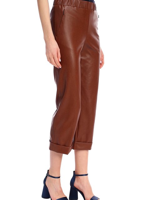 Коричневые брюки MARC CAIN: фото 5 - Invogue