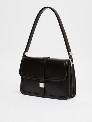 Черная сумочка Max Mara кожаная: фото 2 - Invogue