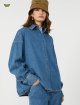 Синя сорочка WEEKEND MAX MARA з бавовняного деніму: фото 4 - Invogue