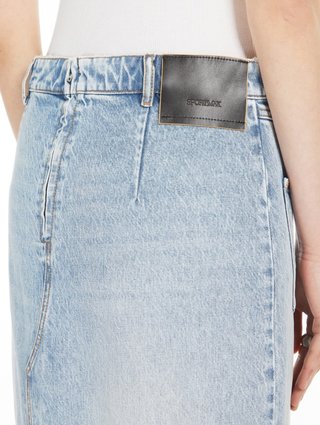 Голубая юбка Sportmax из денима: фото 3 - Invogue