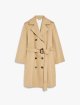 Бежевий плащ Weekend Max Mara двобортний: фото - Invogue